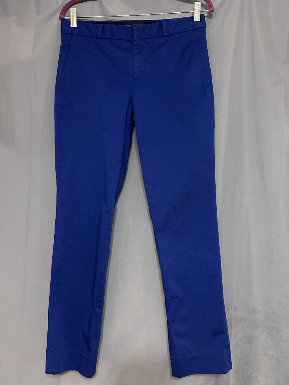 Banana Republic Sloan Fit Chino Pants Womens Size 4 Blue Low Rise Flat Front